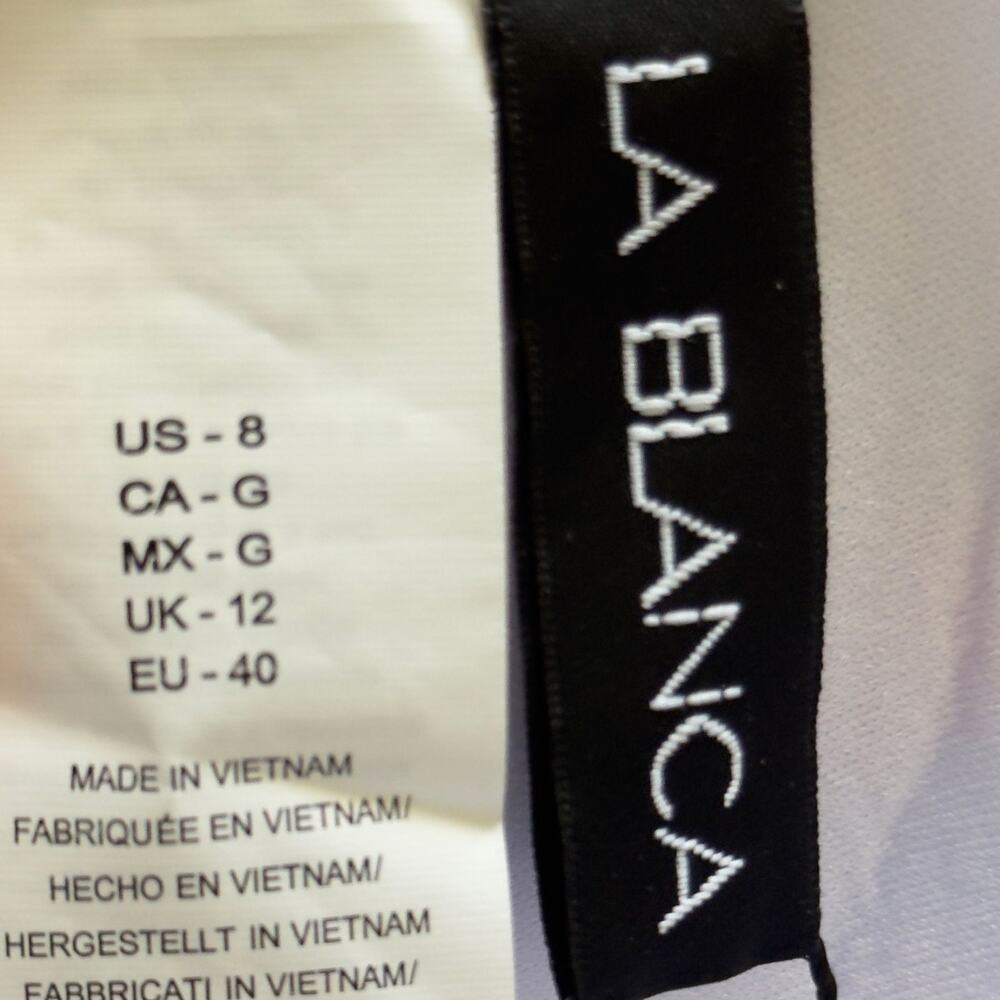La Blanca Womens Slice Halter Bra Bikini Swim Top Size 8 NWT - Picture 6 of 6